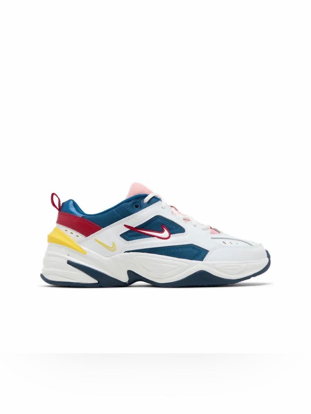 Nike M2K Tekno Blue Force Summit White Yellow Chunky Dad Sneakers Women’s Size 8
